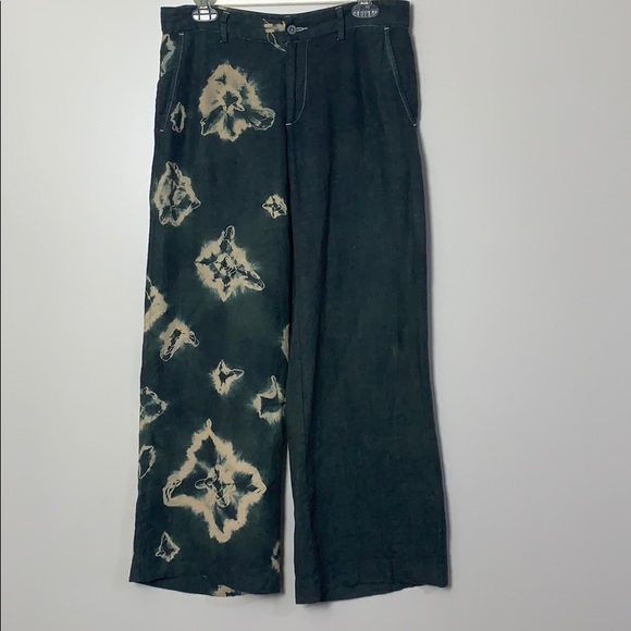Ralph Lauren Pants - EUC Ralph Lauren Tie Dye Linen Cropped Pants